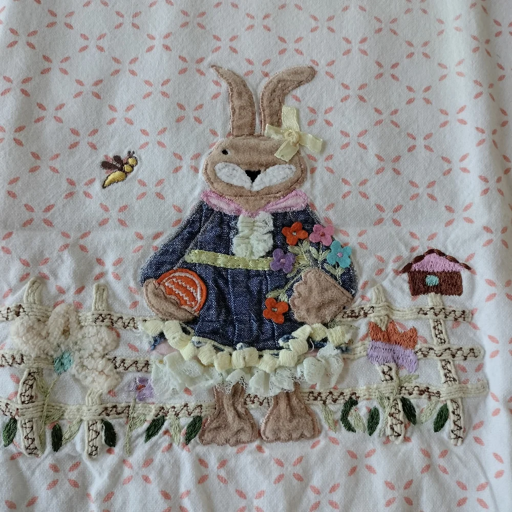 Lot Of 4 Embroidered Spring Tea Towels Assorted Styles Colors Two Pier 1 Imports
